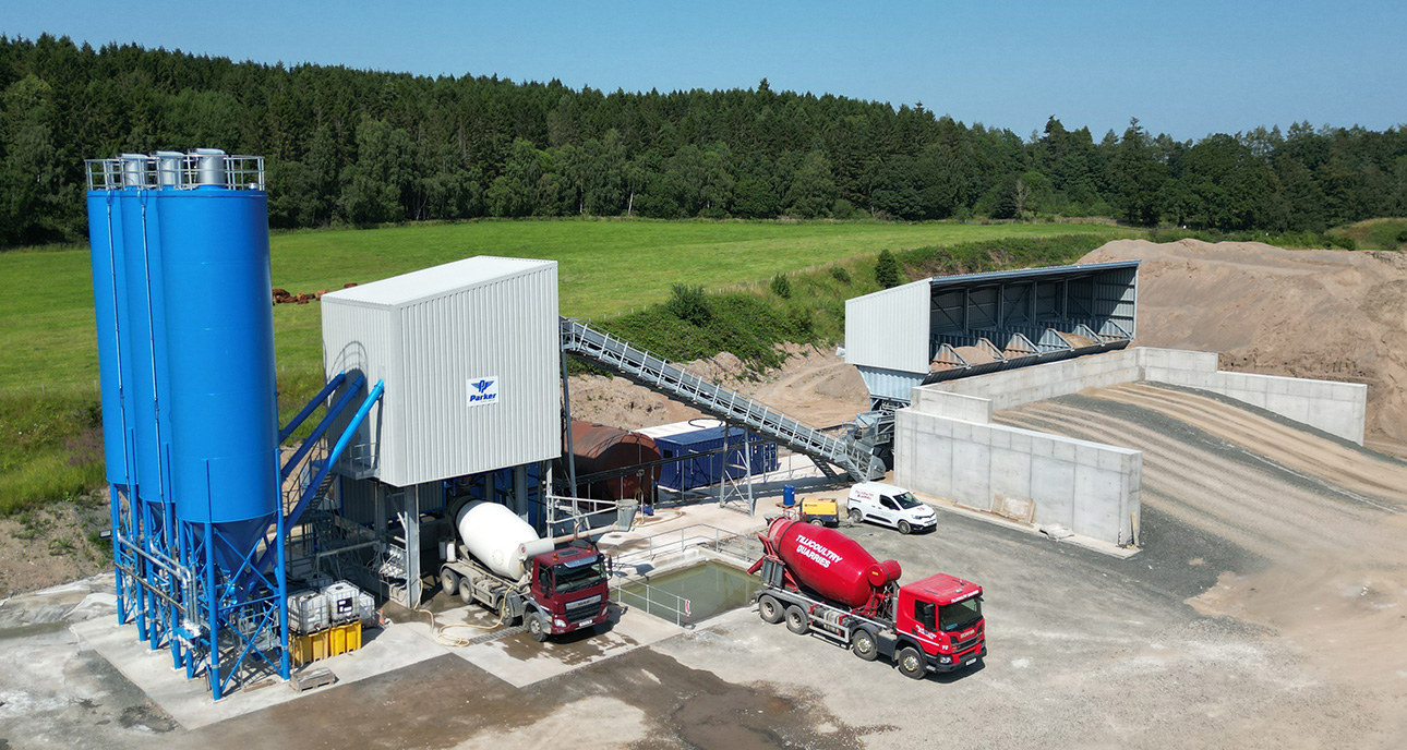 SiteMix 90 Concrete Batching Plant Delivered to Tillicoultry Quarries