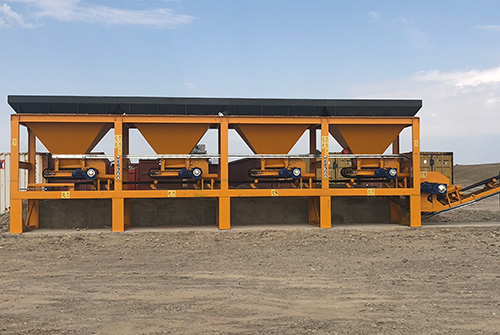 Aggregate Feed Unit, Belt Feeders & Collecting Conveyor