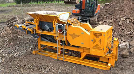 HR0750 Hook Lift Jaw Crushers